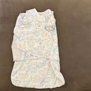 Halo sleep sack newborn birth to three months. Elephant print.